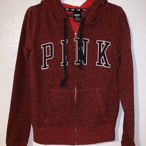 PINK zip up hoodie